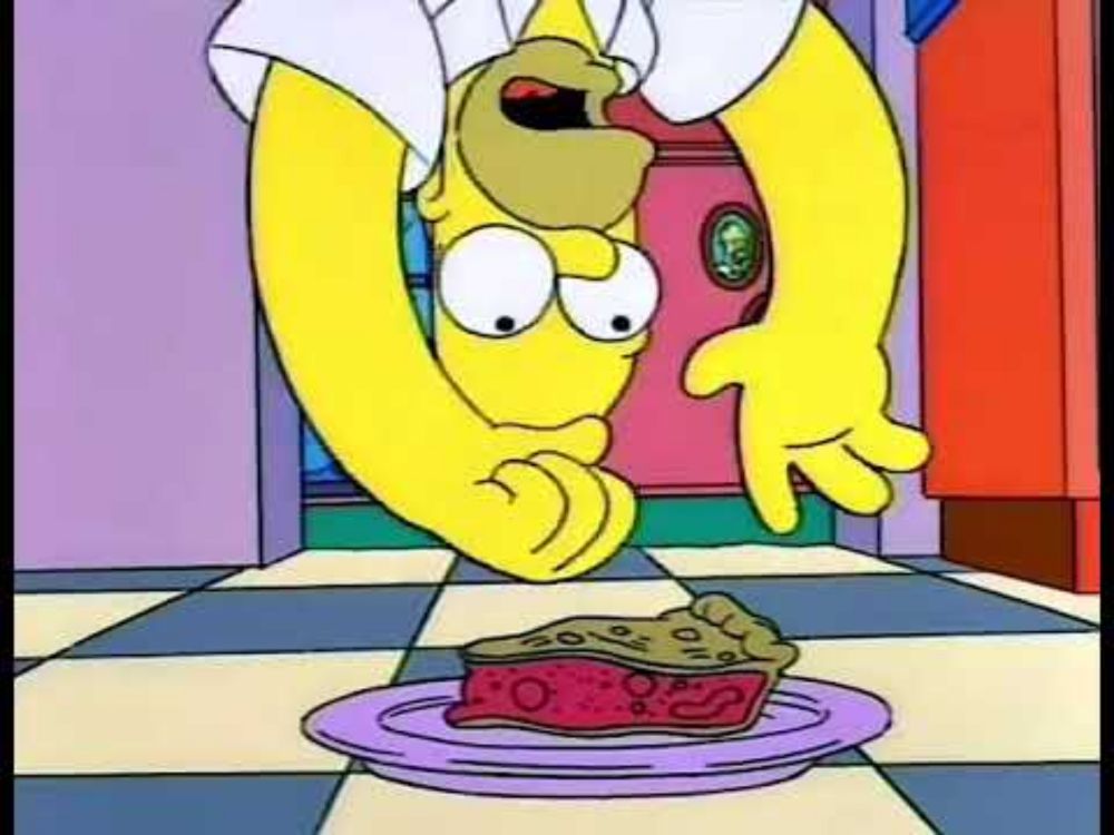 The Simpsons - Mmm...floor pie.