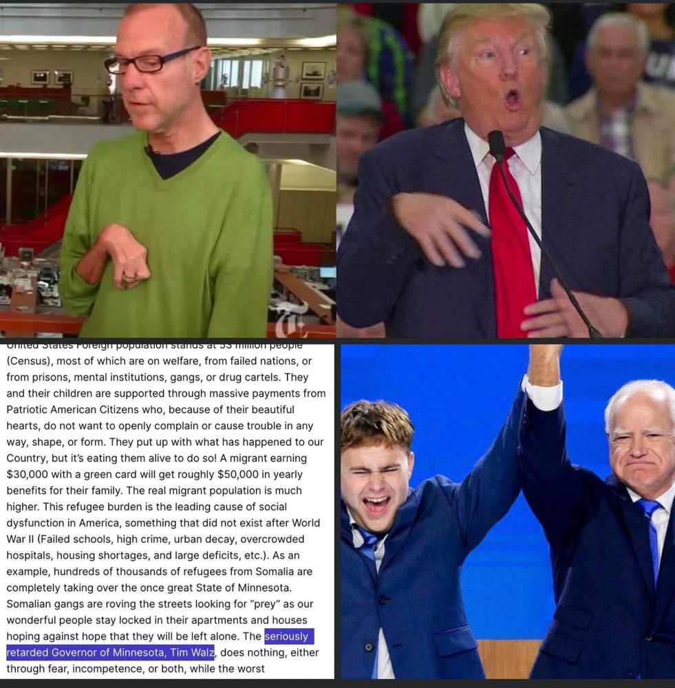 Trump mocking disabled people and slinging around the r slur at people whose children have learning disabilities 