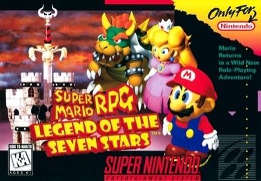 The box art of the 1996 game Super Mario RPG