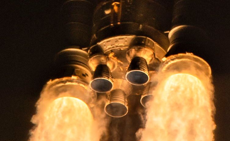 Beautiful engine shot during early ascent.

Photo: Aerojet Rocketdyne