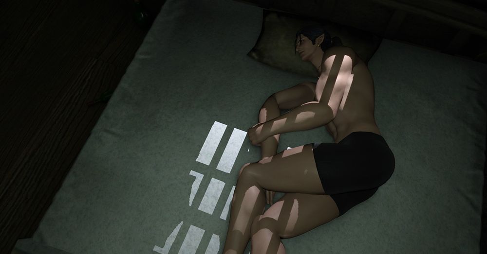 Maen lays restless in the FK inn bed, beginning to wake up after a long night. 