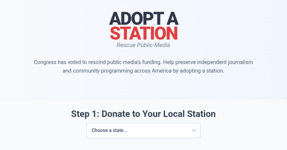 Help preserve independent journalism and community programming across America by adopting a public media station. Congress has voted to rescind public media's funding.
