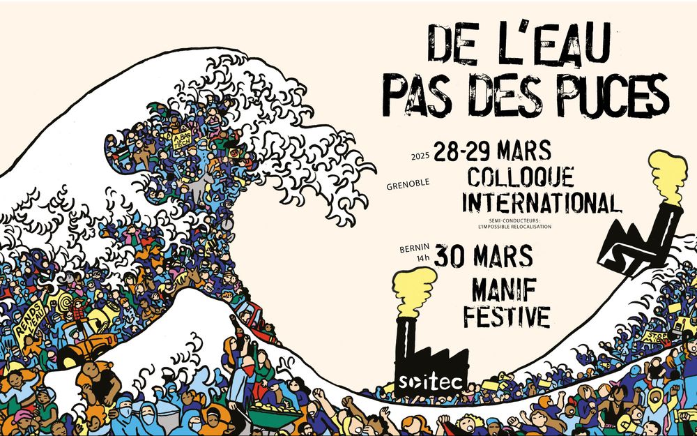 Affiche de l'eau pas des puces