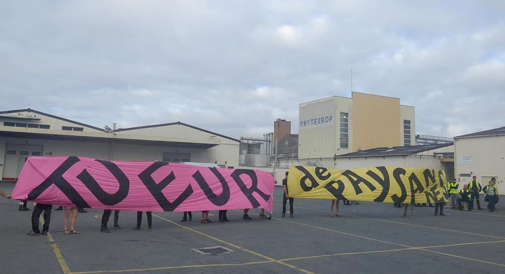 blocage du site de production de pesticides