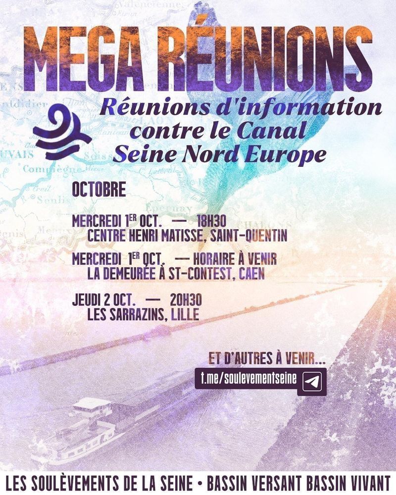 Les réunions d'infos méga canal