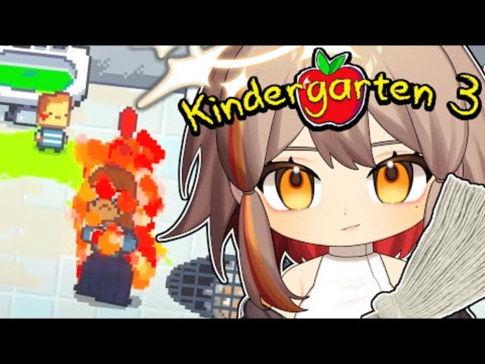 Kindergarten 3 - Helping a kid escape using a mop and FIRE [6]