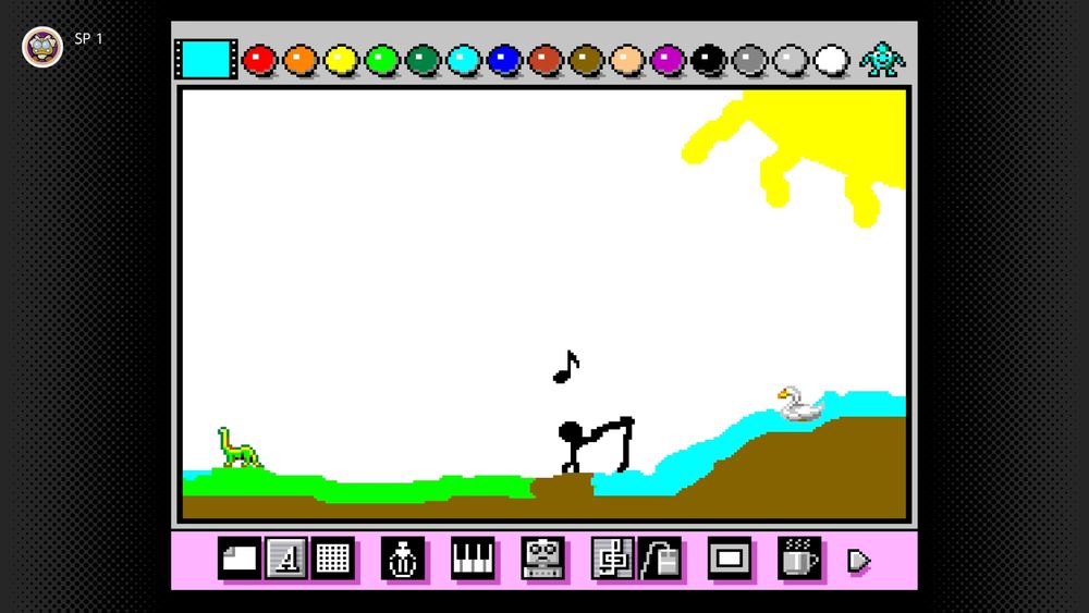 Some Dumbass art i made in the best Painting Programm... Mario Paint!