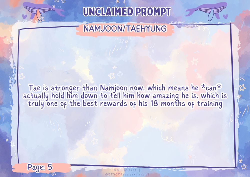 Tae is stronger than Namjoon now, which means he *can* actually hold him down to tell him how amazing he is, which is truly one of the best rewards of his 18 months of training