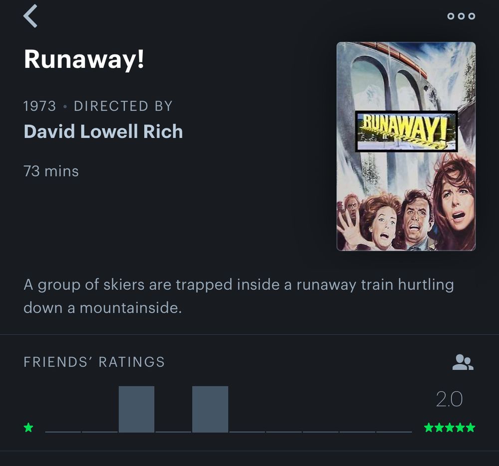 The Letterboxd page for Runaway (1973). 