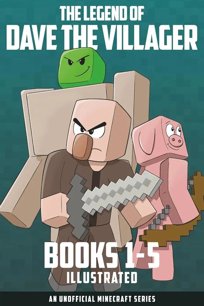 Cover of The Legend of Dave The Villager books 1-5