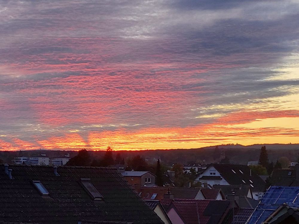 Ein spektakulärer Sonnenuntergang