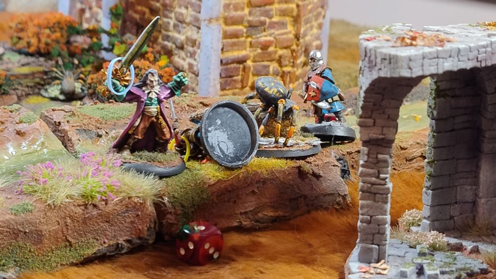 Vampire faces stiff 28mm opposition in the form of two knights