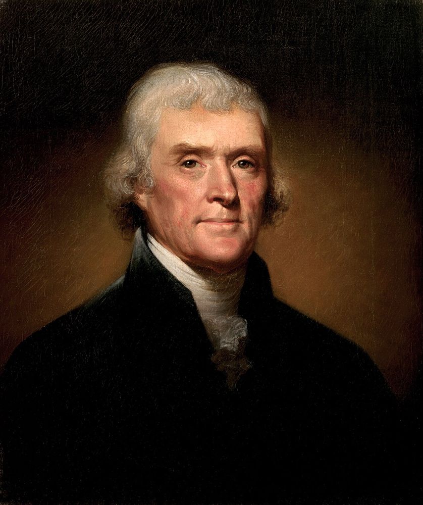 Thomas Jefferson by Rembrandt Peale, 1800, Wikipedia