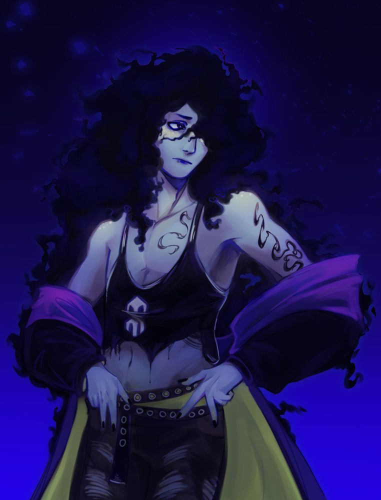 Fanart of the character, Skips (xxXShadowlord420Xxx) from the game Date Everything!