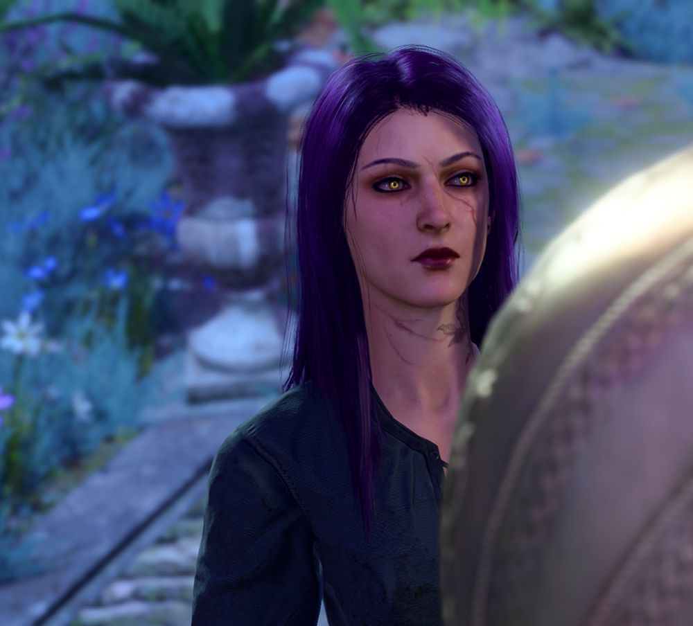 Rose looking at her dream guardian with a furrowed brow.