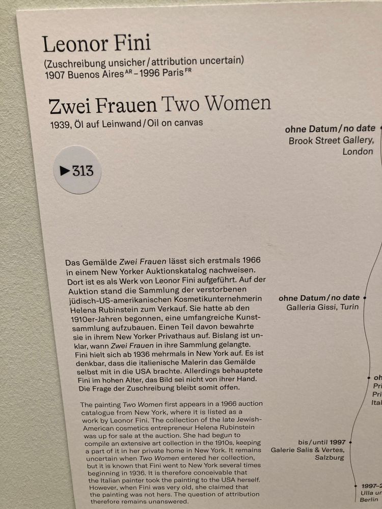 leonor fini - zwei frauen beschreibungs text