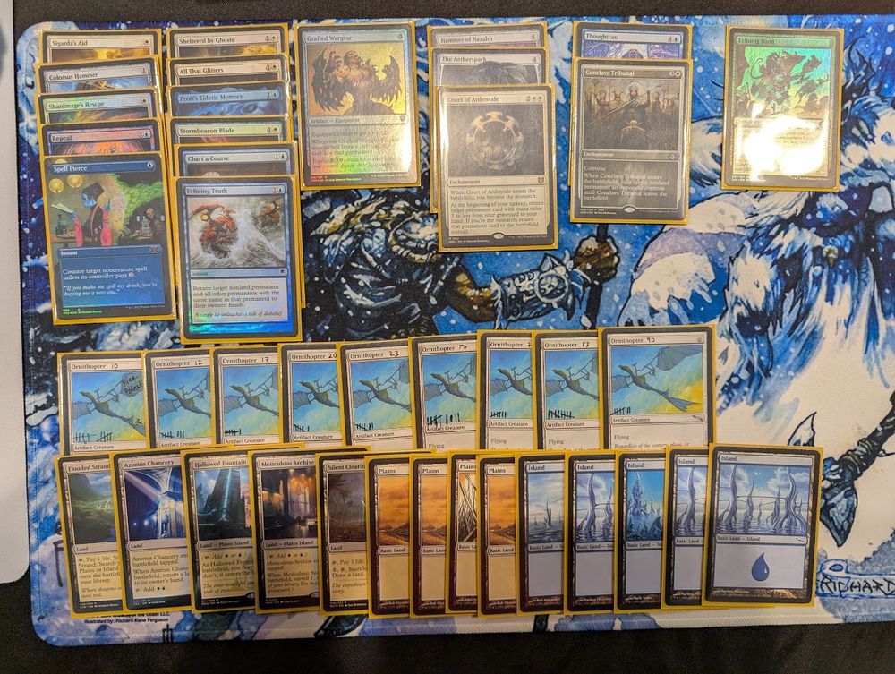 100 ornithopters draft deck, blue white hammer