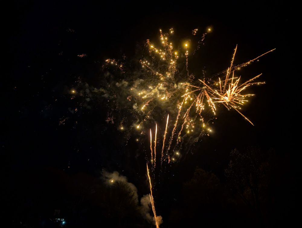 Some more golden fireworks