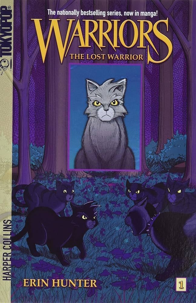 The Lost Warrior by Erin Hunter, manga cover