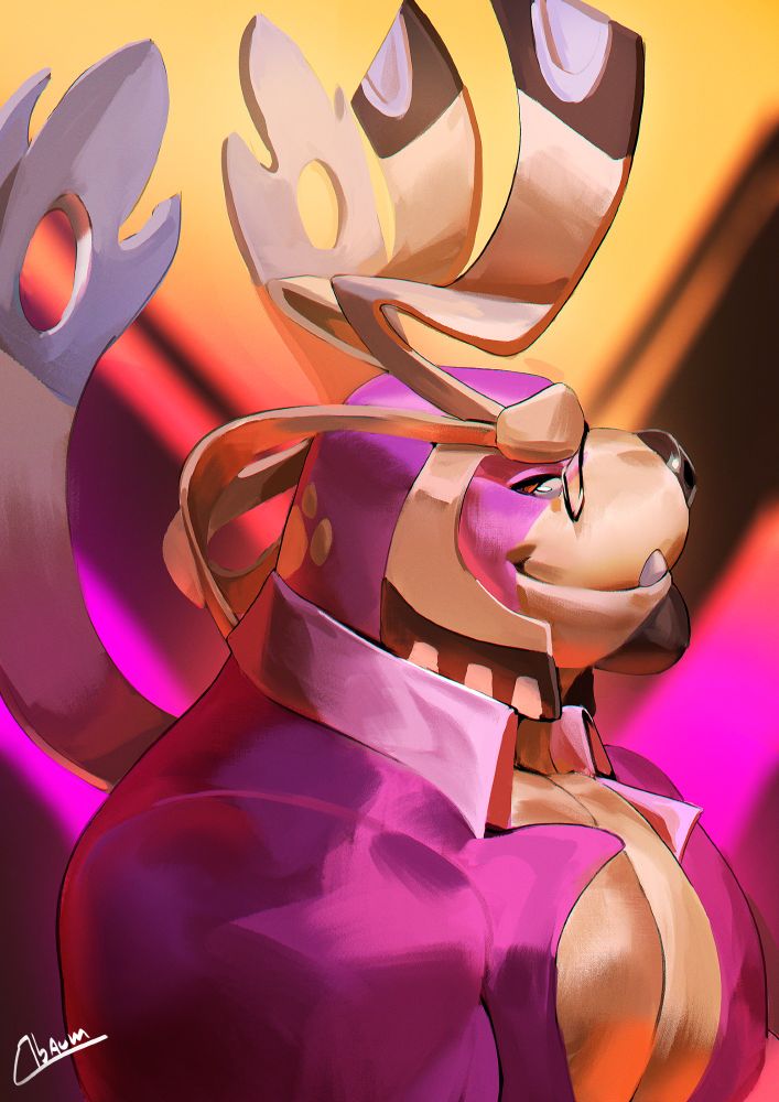 a behemu surrounded by pretty colors
