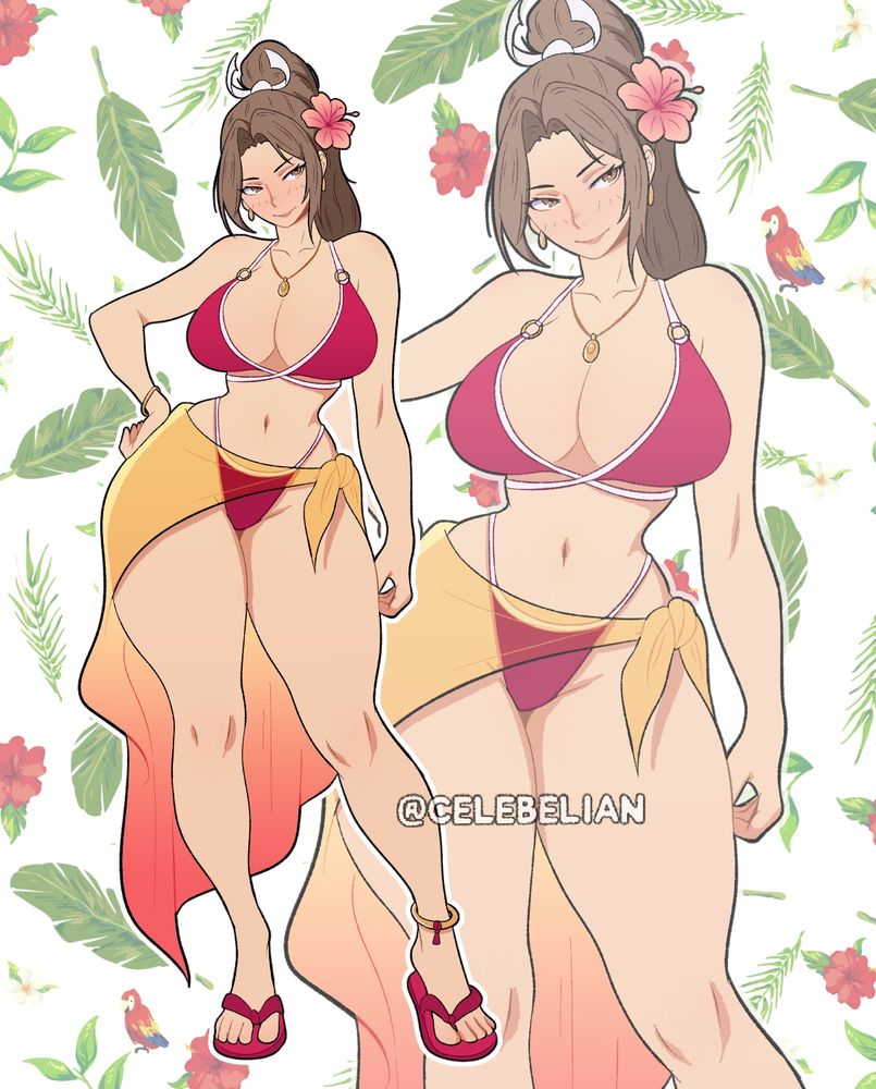 Mai Shiranui in a bikini