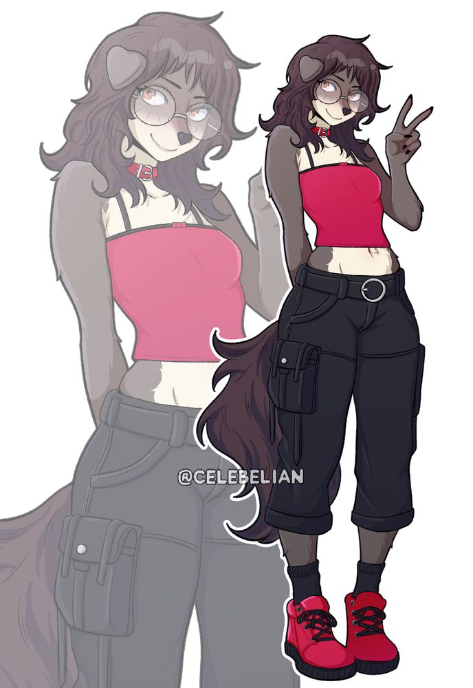 Nova's FFXIV character as a furry girl