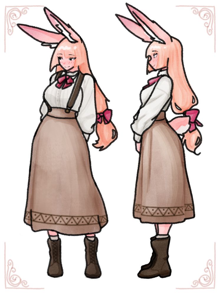 Basic character sheet for my OC bun wife