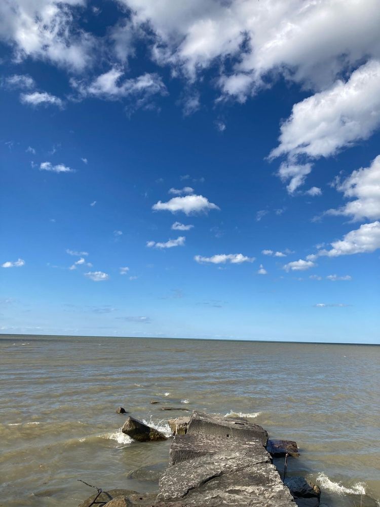 Lake Erie and small break wall
