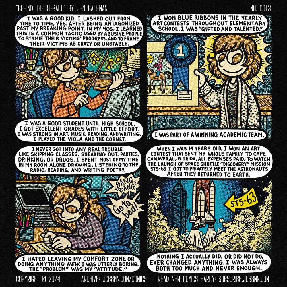 Behind the 8-Ball No. 0013: Never Enough by Jen Bateman (Comic Page)