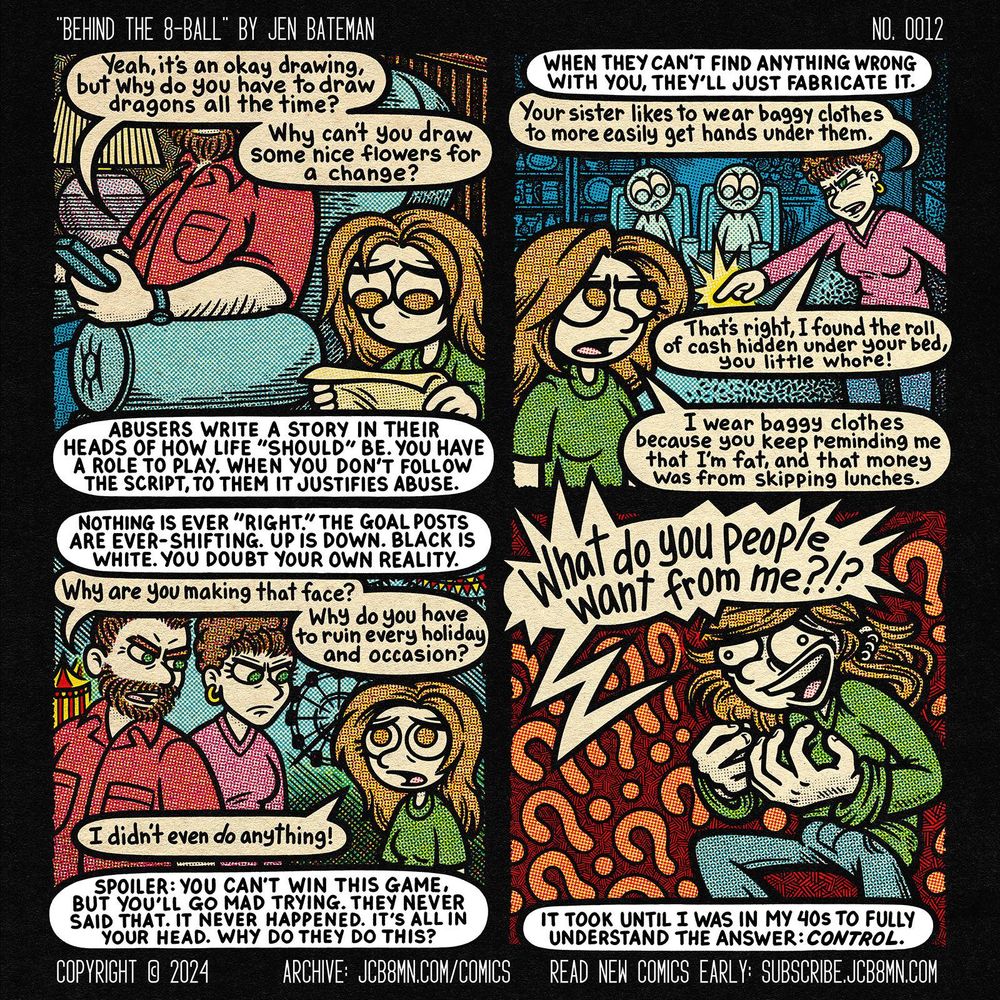 Behind the 8-Ball No. 0012: What do you want from me? by Jen Bateman (Comic Page)