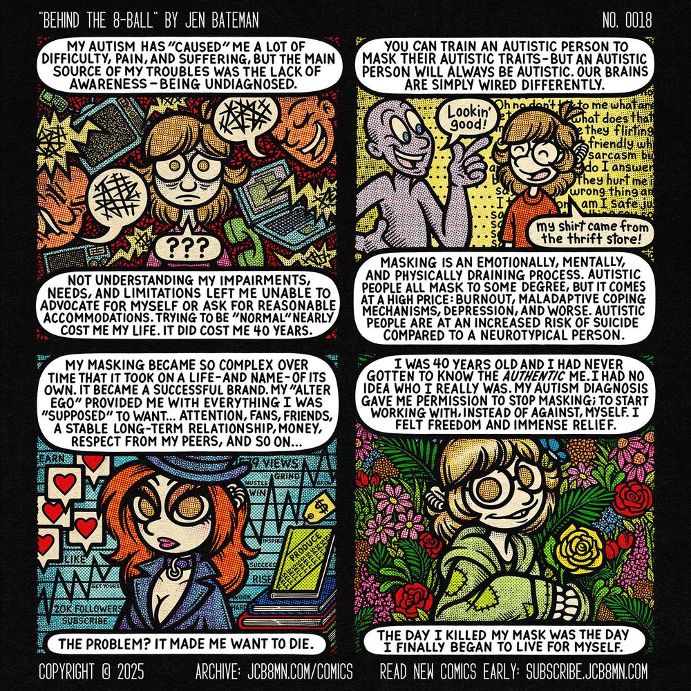Behind the 8-Ball No. 0018: The Day I Began to Live by Jen Bateman (Comic Page)