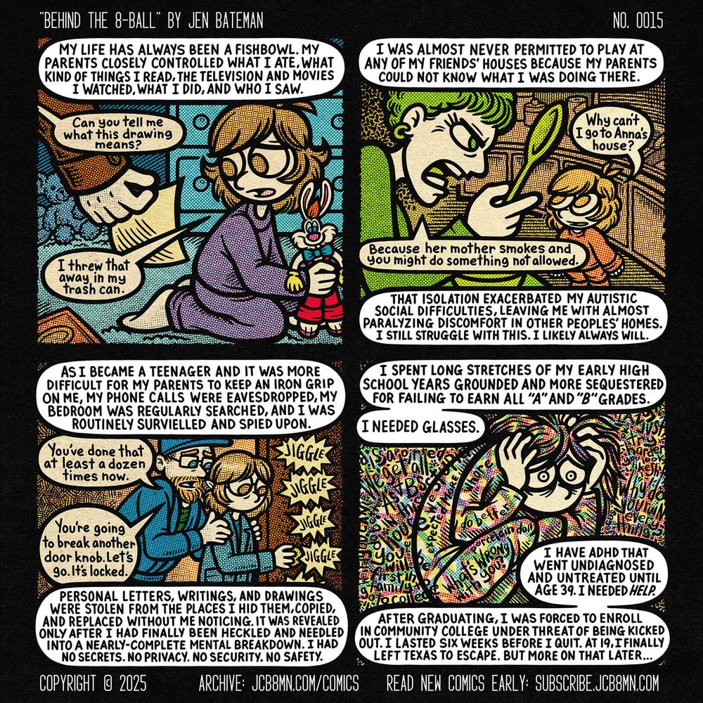 Behind the 8-Ball No. 0015: Fishbowl by Jen Bateman (Comic Page)