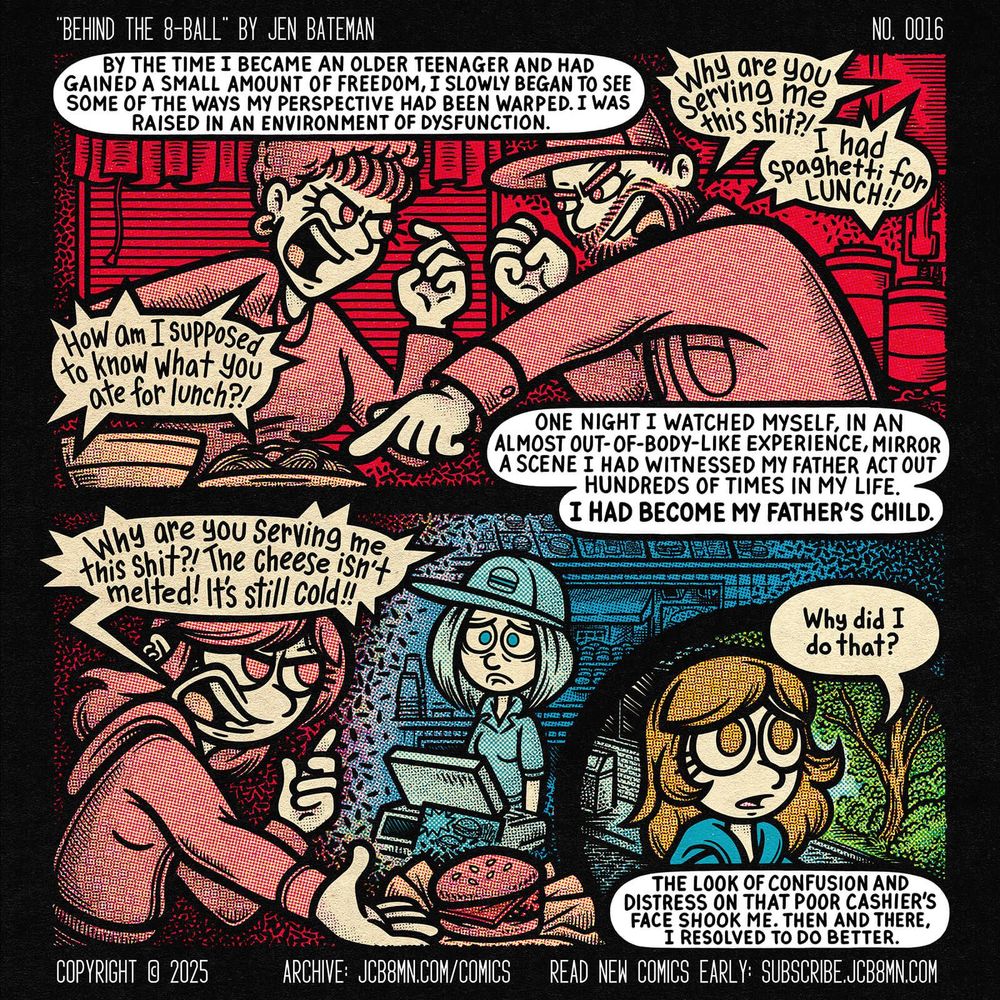 Behind the 8-Ball No. 0016: My Father's Child by Jen Bateman (Comic Page)