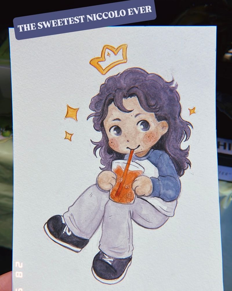 The CUTEST chibi sketch commission I got from birman_ink!!!
