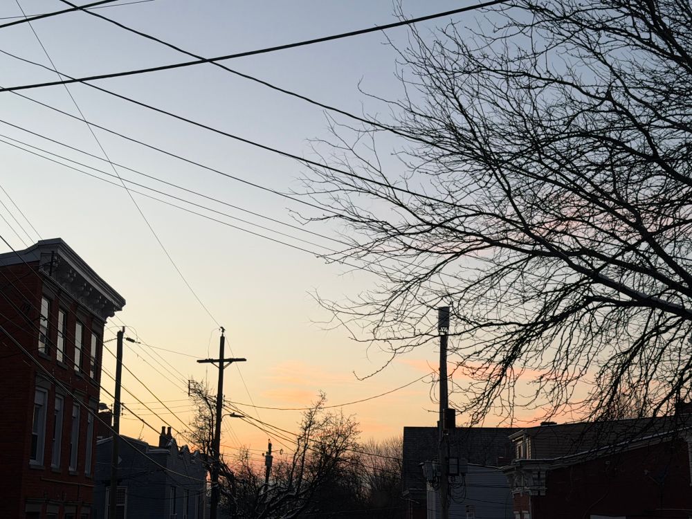 A bit of neighborhood sky in Cincinnati, Ohio