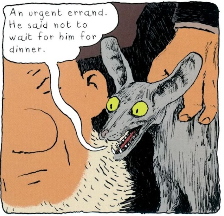 Captura de una viñeta de El Gato del Rabino, pero en inglés