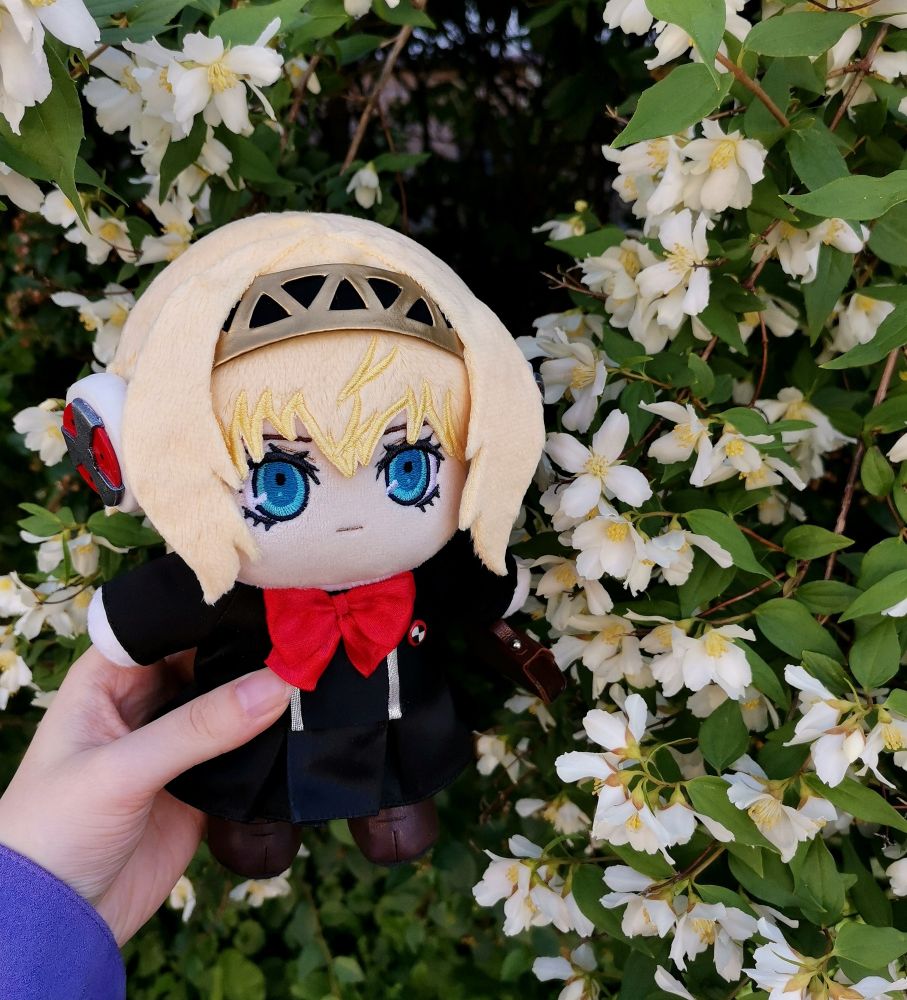 handmade Aigis plushie from Persona 3