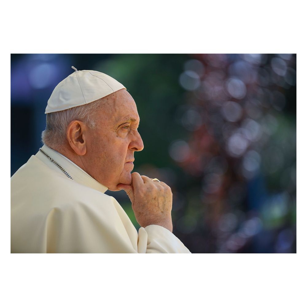 A photo of Pope Francis.
