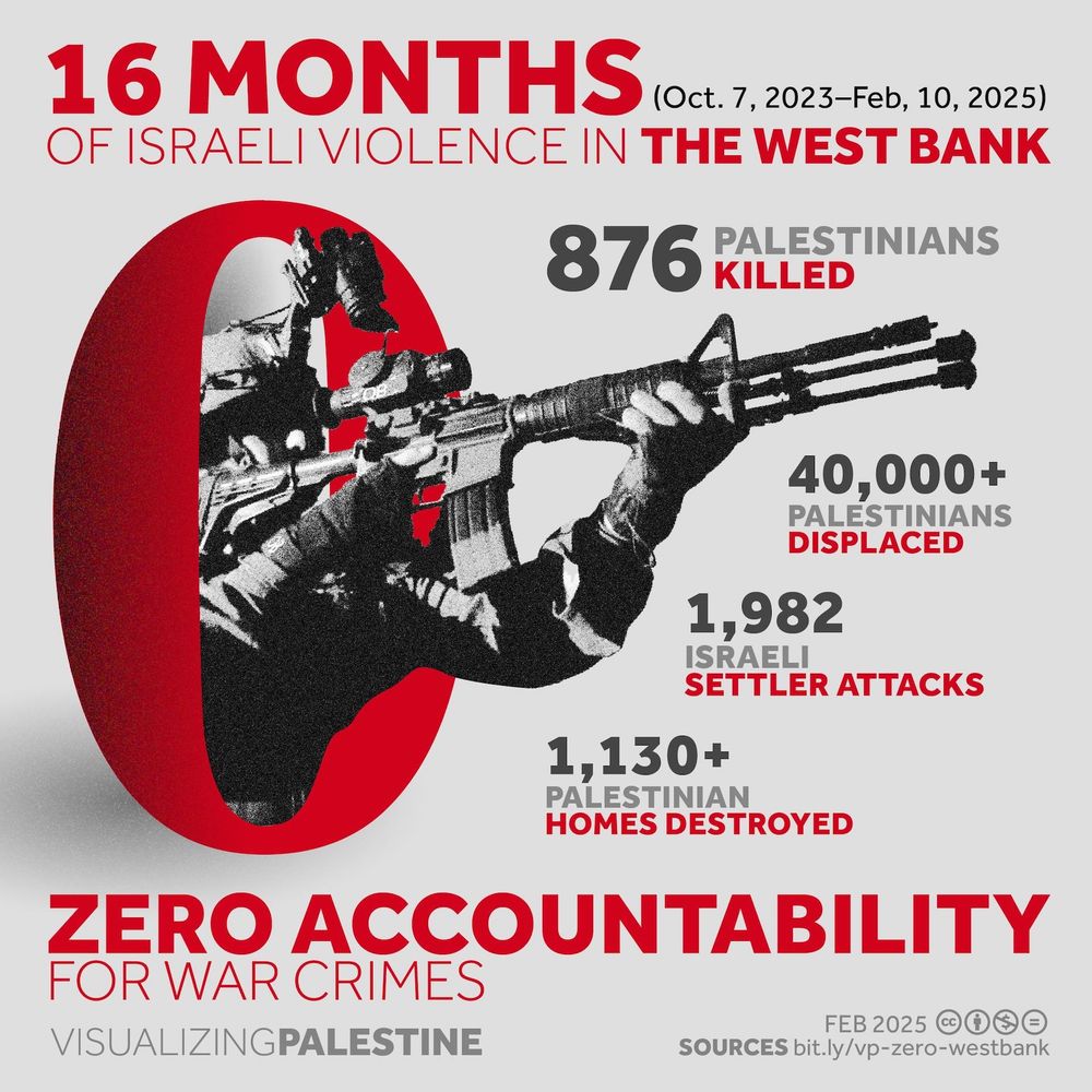 Zero accountability of war crimes in Palestine