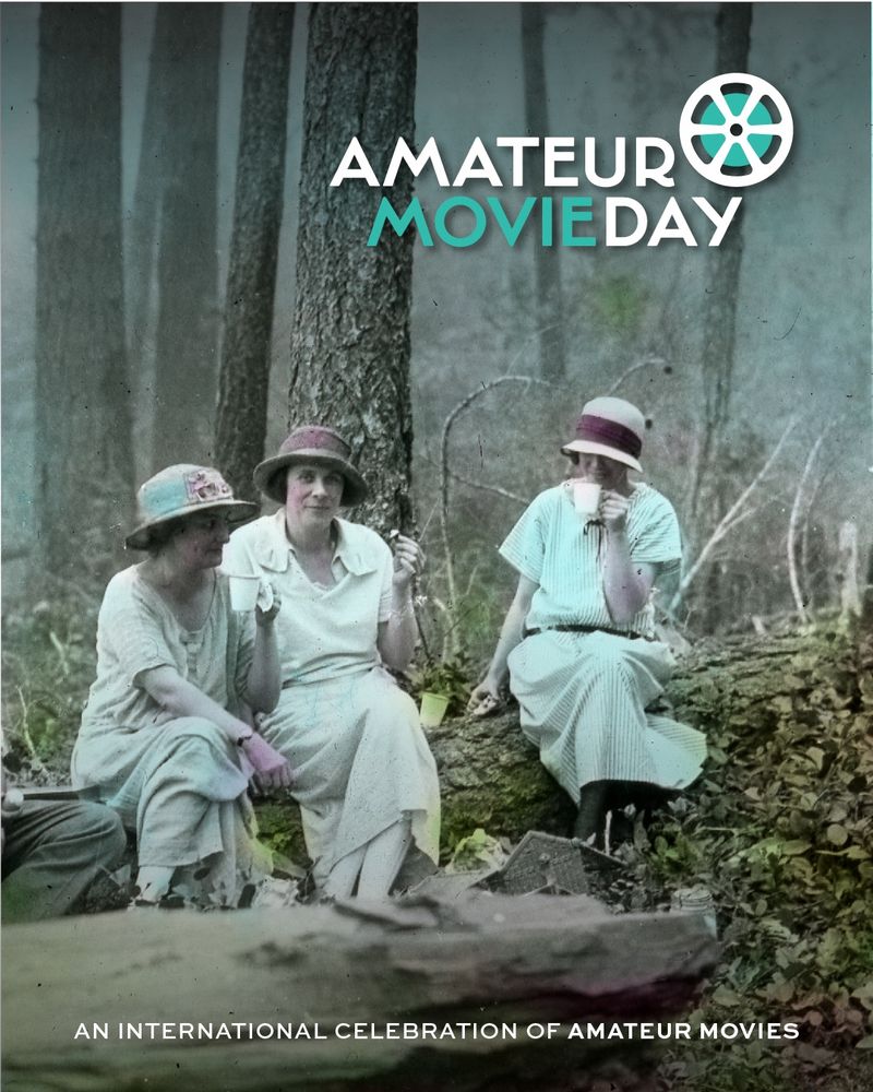 Ladies sipping tea in the woods, ca. 1930s