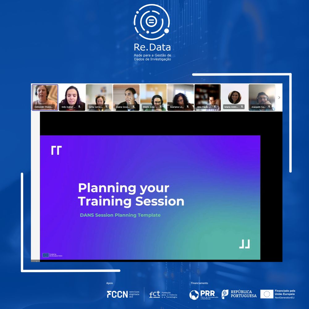 Planeamento de sessões de formação e capacitação, e recursos do projeto Pattern