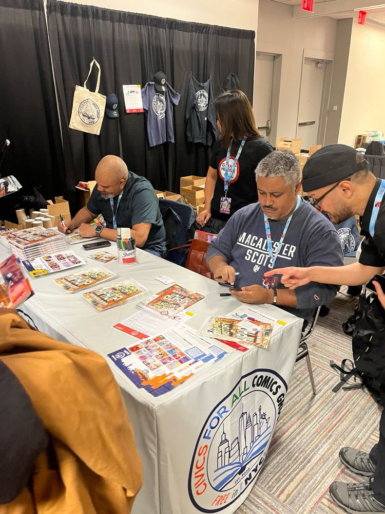 Comics for All Civics Group at New York Comic Con 2024.