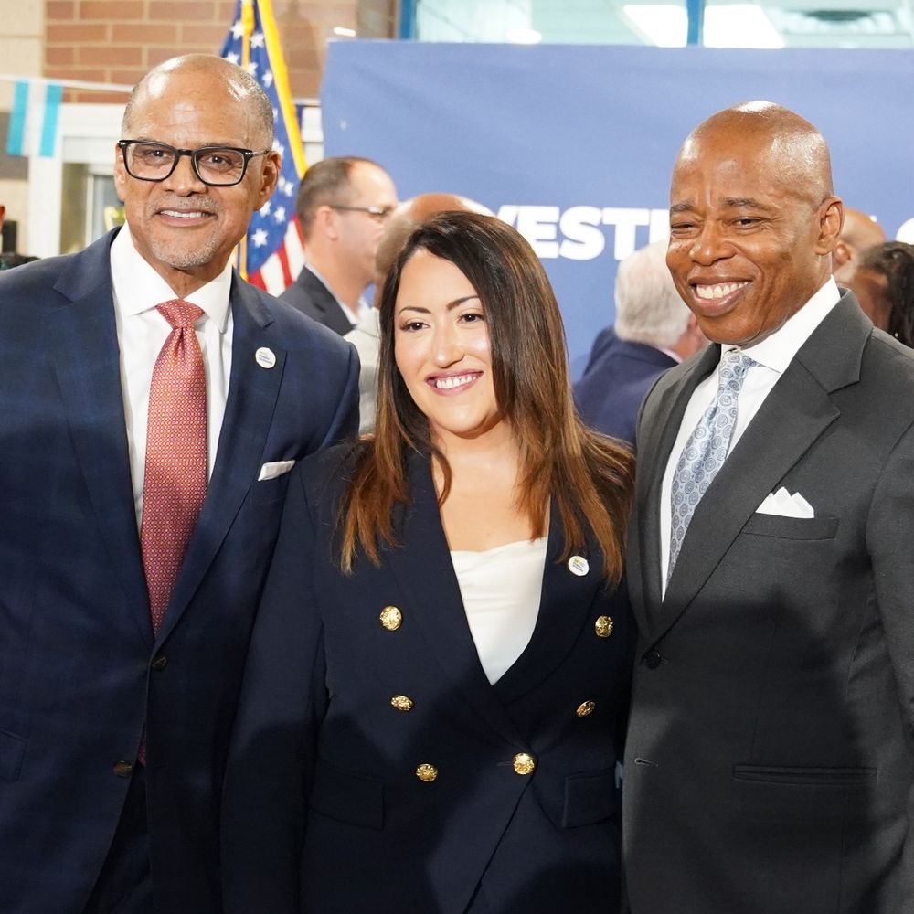 NYC Chancellor Banks announces his retirement with NYC Mayor Adams, Deputy Chancellor for Family and Community Engagement and External Affairs and incoming Chancellor Ramos, and NYC Public Schools leadership.