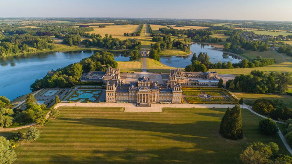 Blenheim Palace - Oxfordshire. Fødested og barndomshjem til Winston Churchill.