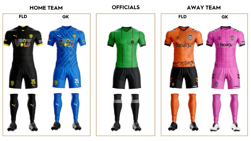 New Mexico United vs. Orange County SC Uniform Matchup at Isotopes Park on ESPN+. 