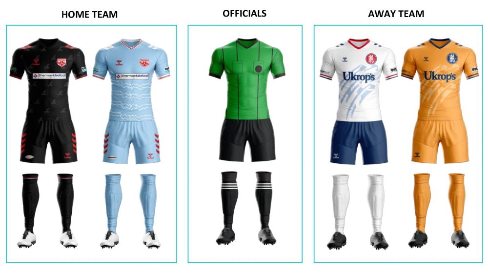 Texoma FC vs. Richmond Kickers Uniform Matchup at Bearcat Stadium on ESPN+. 