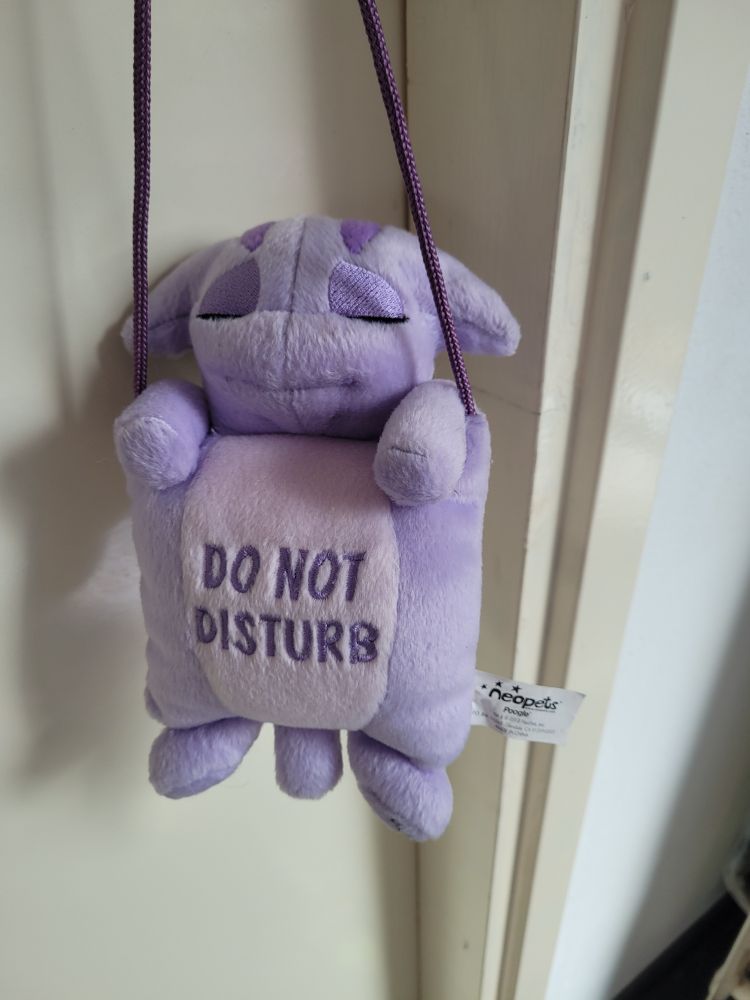 From the back 'do not disturb'