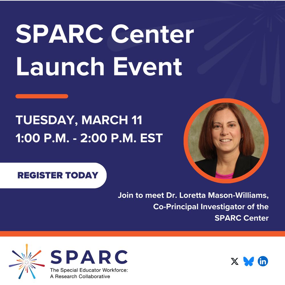 Reminder of SPARC Center Launch Event on March 11, 2025, featuring event speaker and SPARC Center Co-Principal Investigator Dr. Loretta Mason-Williams.