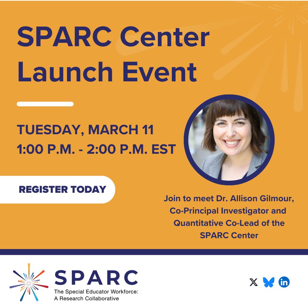 Reminder of the SPARC Center Launch Event on March 11, 2025, featuring event speaker and SPARC Center Co-Principal Investigator Dr. Allison Gilmour.