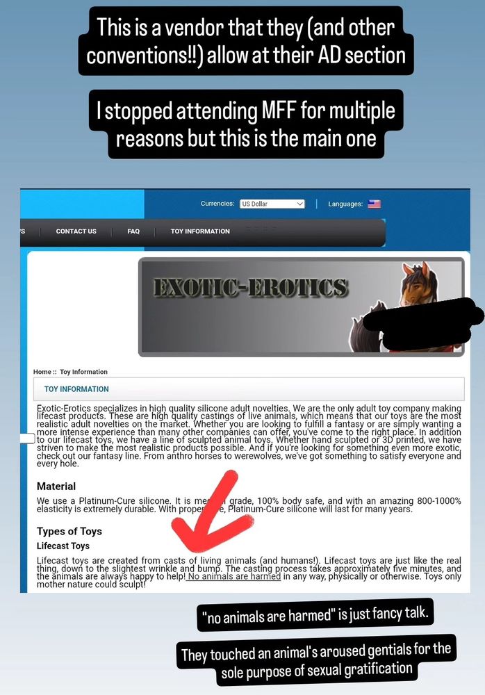 Another screenshot detailing how Exotic-Erotics creates casts from real animals.